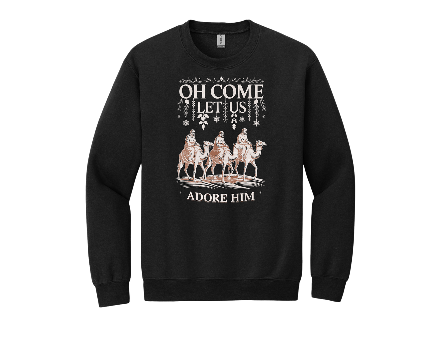 Christmas Crewneck – Come Let Us Adore Him
