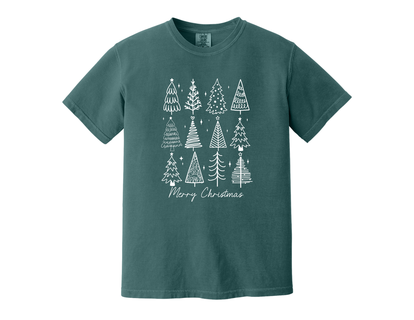 Christmas Tee –  Tree Doodle