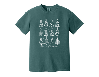 Christmas Tee –  Tree Doodle