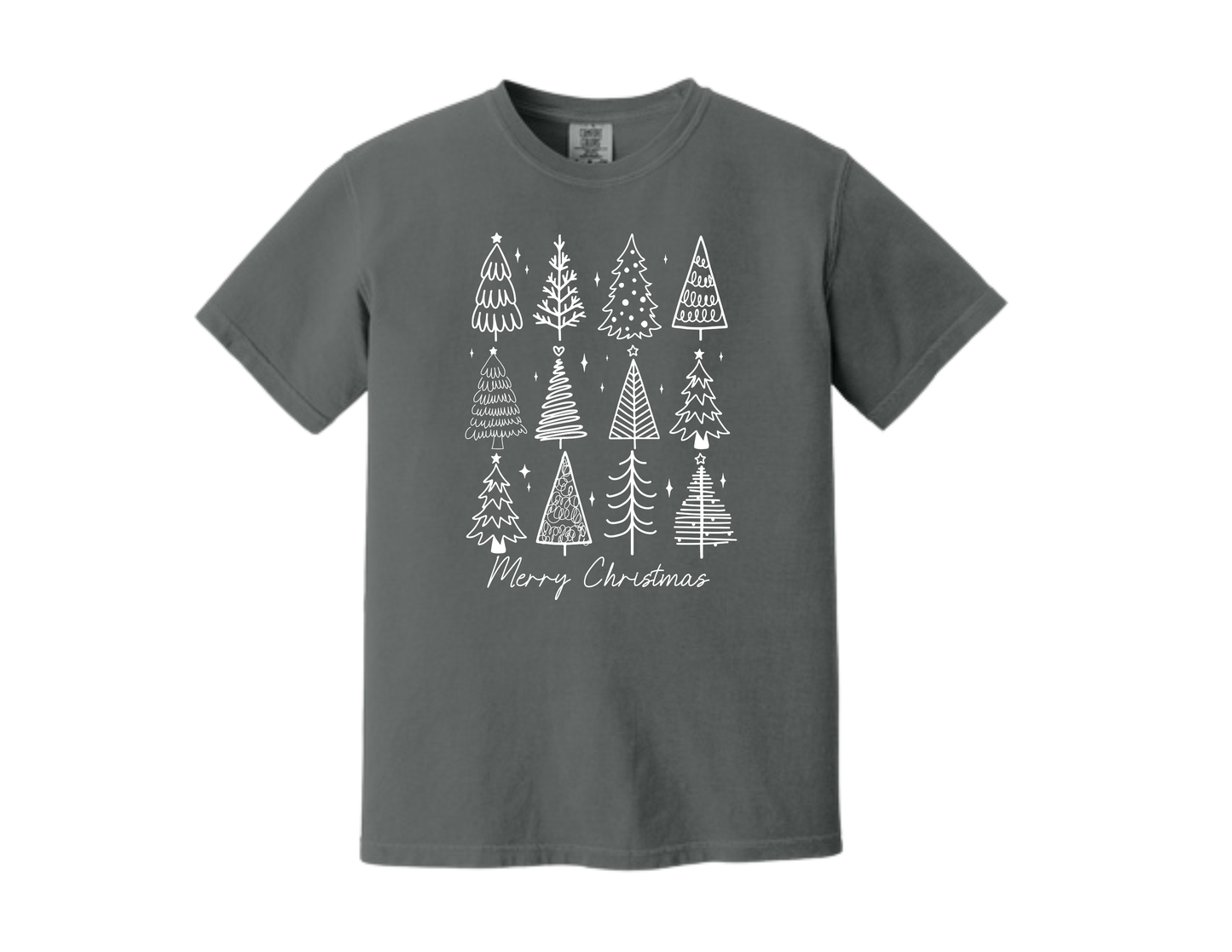 Christmas Tee –  Tree Doodle