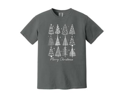 Christmas Tee –  Tree Doodle