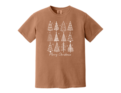 Christmas Tee –  Tree Doodle