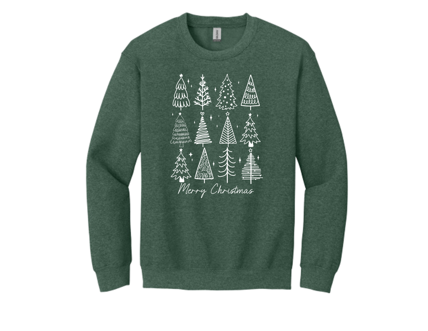 Christmas Crewneck – Tree Doodle