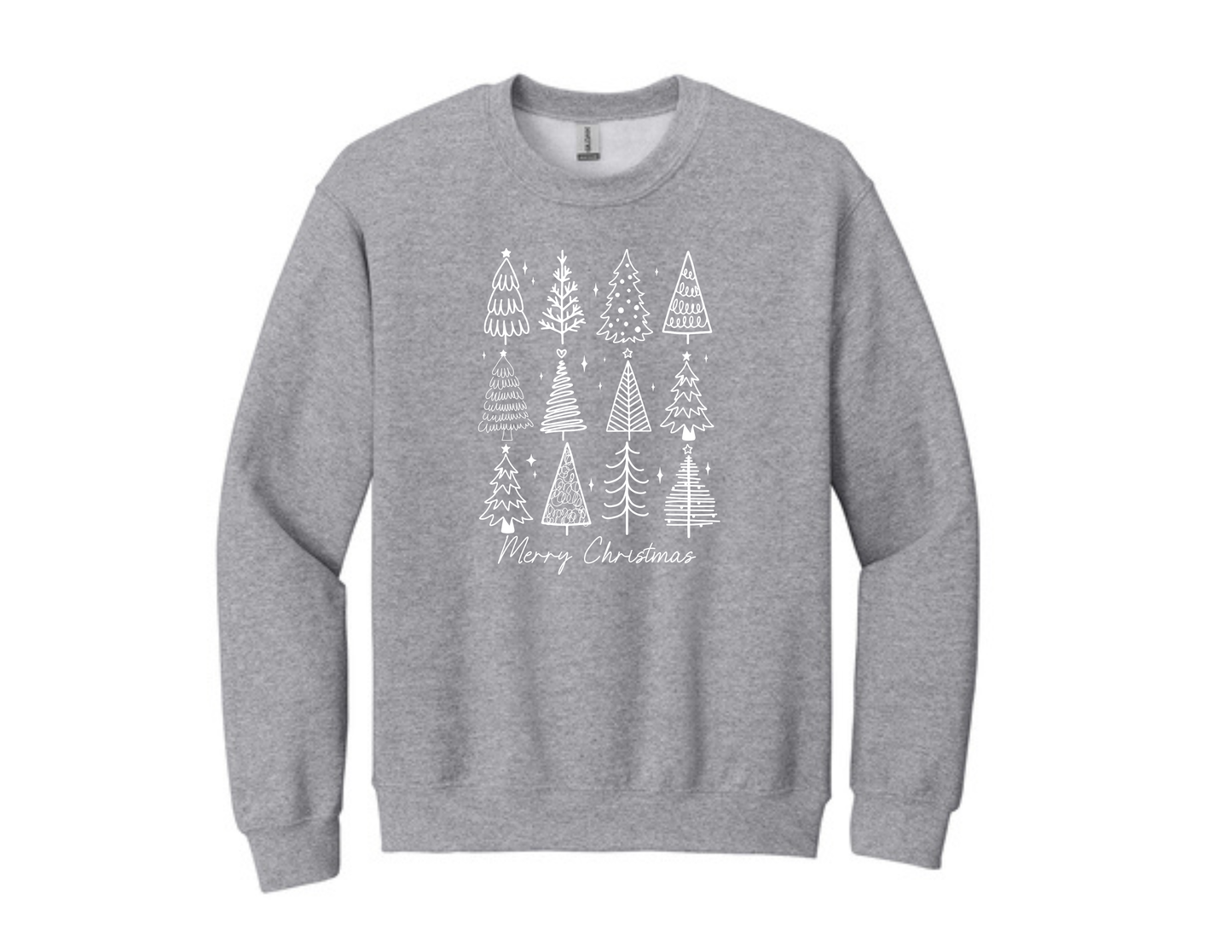 Christmas Crewneck – Tree Doodle