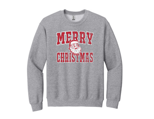 Christmas Crewneck – Merry Christmas (Distressed)