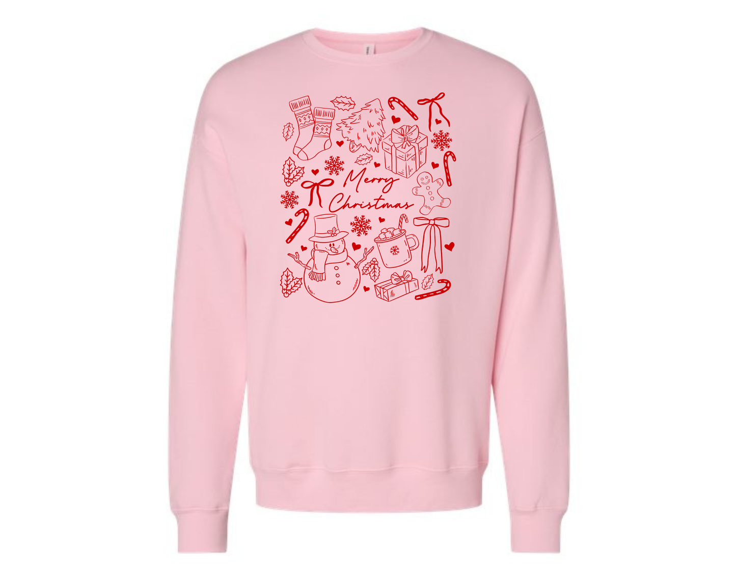 Christmas Crewneck – Christmas Doodle