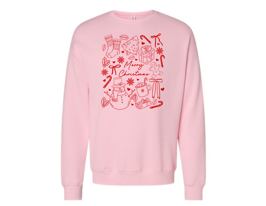 Christmas Crewneck – Christmas Doodle