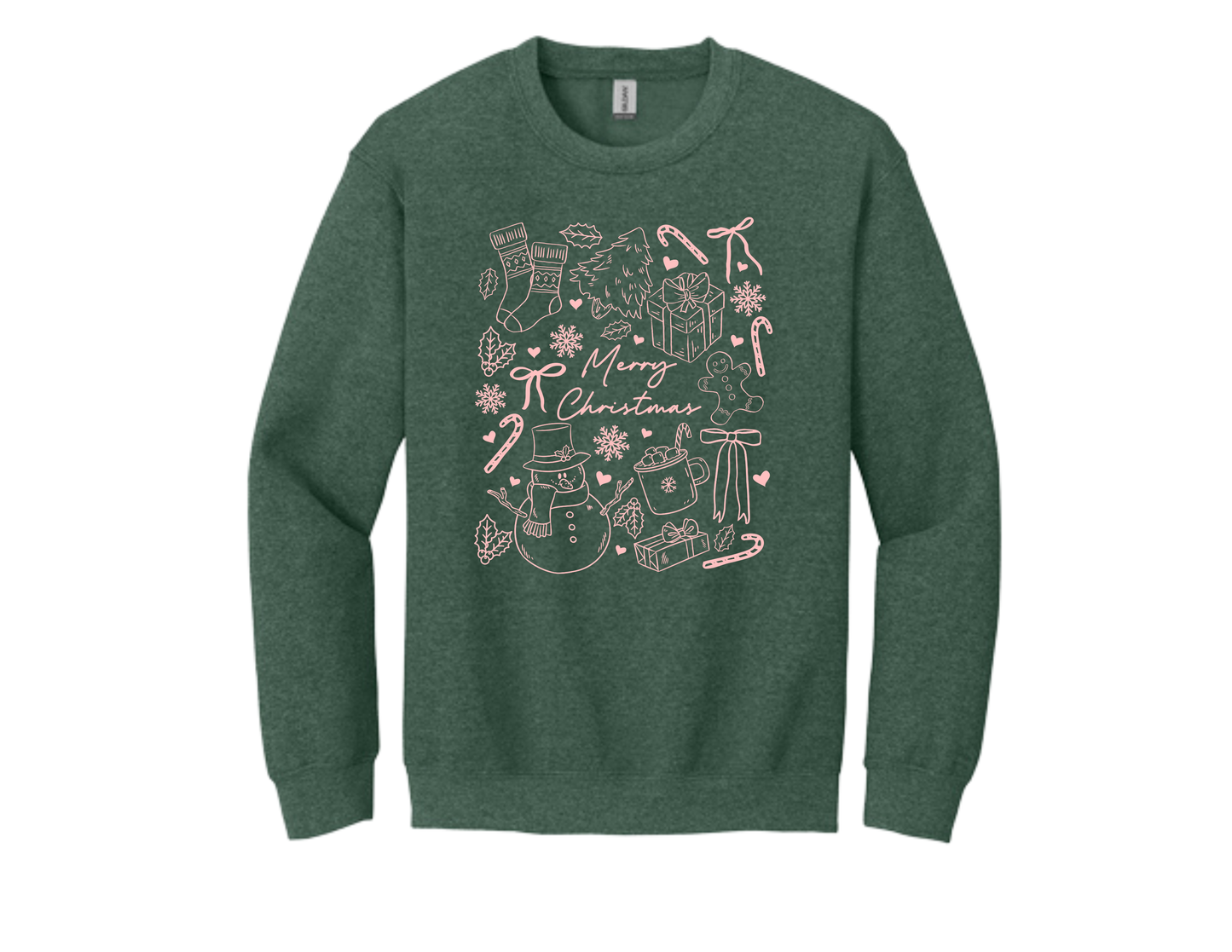 Christmas Crewneck – Christmas Doodle