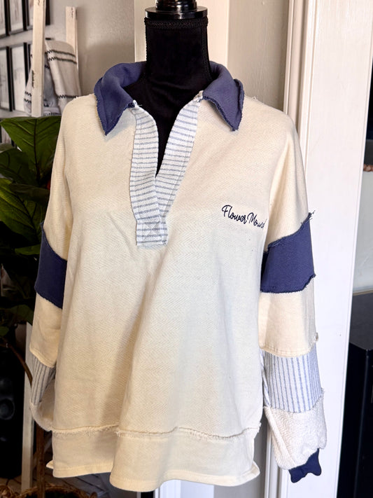 Flower Mound French Terry Loose Fit Top